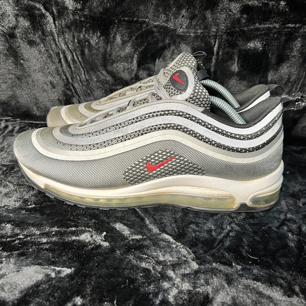 Nike Air Max 97 Ultra 17 918356-003 Men 10.5 Running Shoes Silver Bullet Sneaker